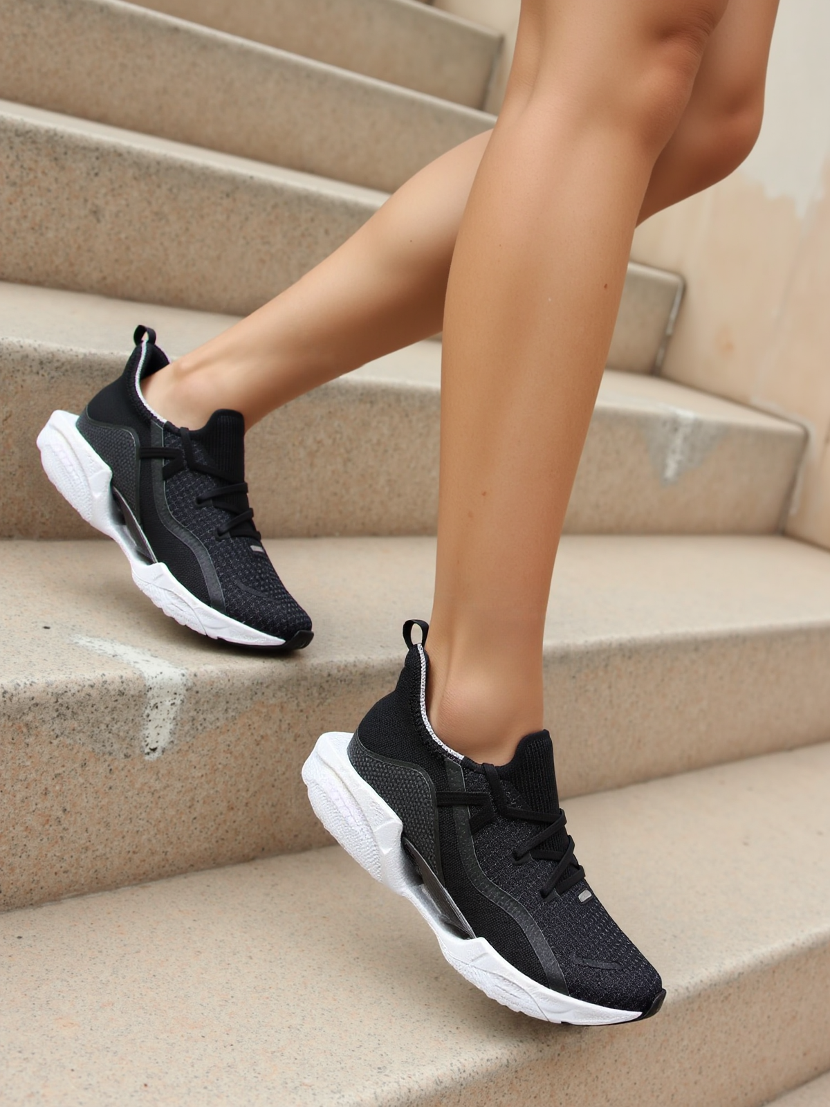 GroovyWish Orthopedic Running Shoes For Women Breathable Upgraded Cushion Lightweight