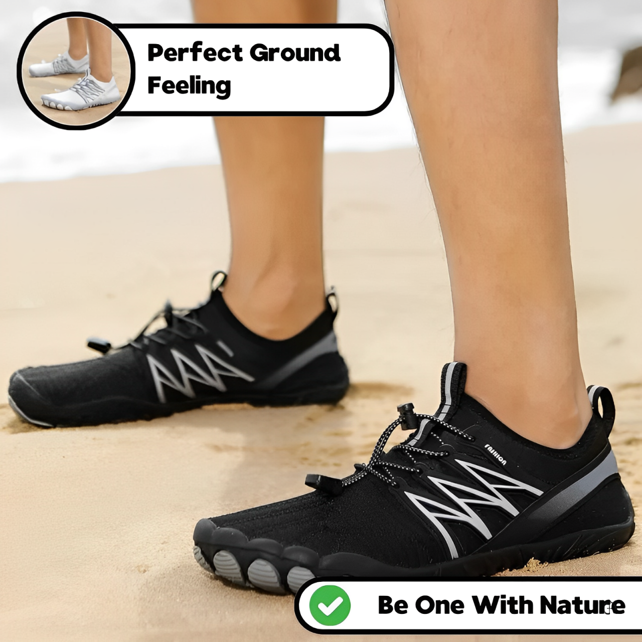 GRW Ortho Barefoot Shoes Men | Non-slip Breathable Everyday Outdoor Shoes