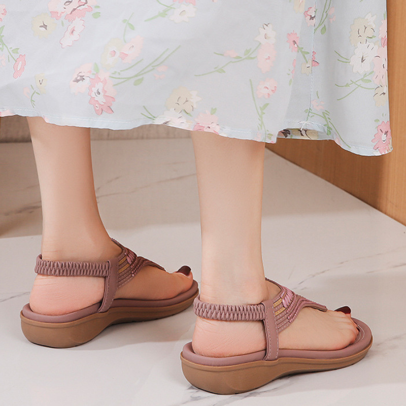 GRW Orthopedic Women Sandals High Quality Vintage Comfortable Flats Stylish Summer Flip-flops GroovyWish