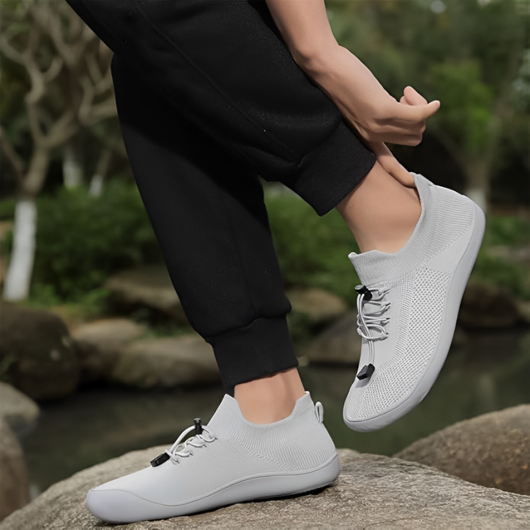 GRW Ortho Men Barefoot Shoes Comfort Breathable Knit Walking Casual Minimalist Shoes GroovyWish