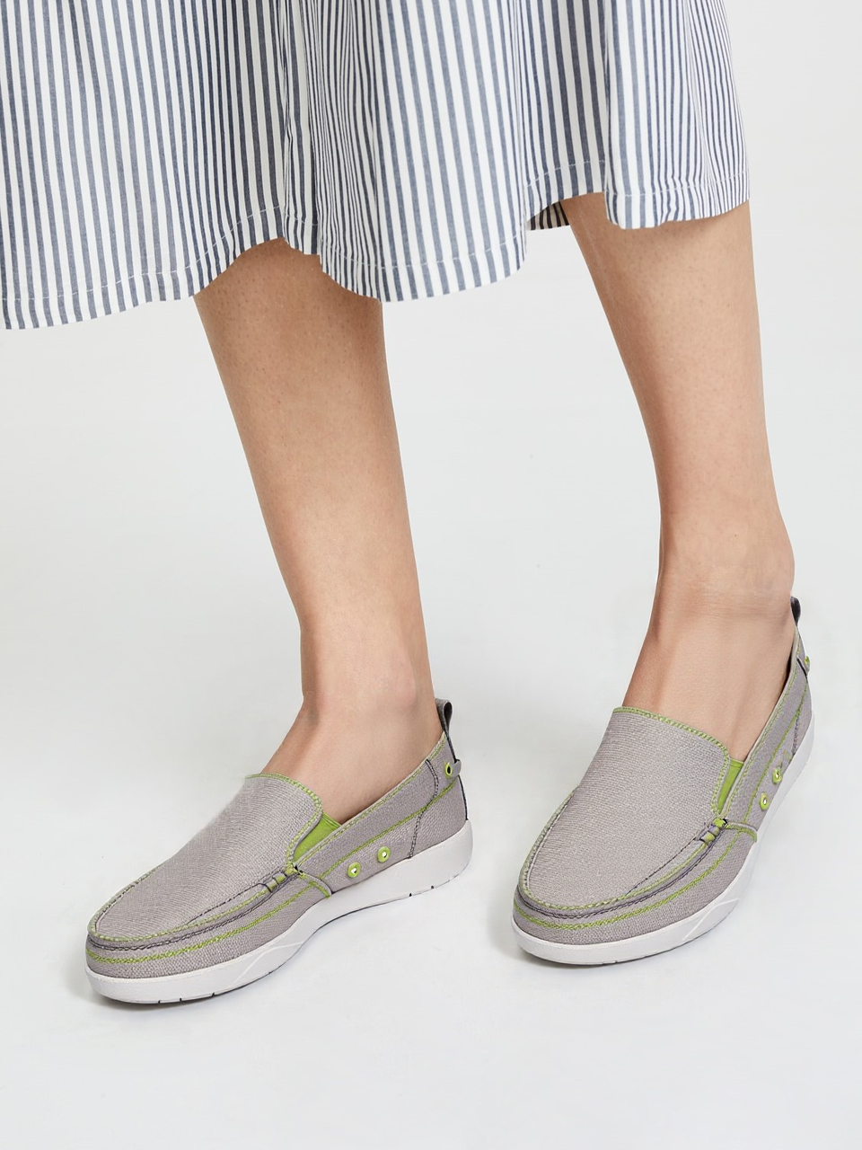 GRW Orthopädische Damenschuhe aus Segeltuch, leicht, zum Hineinschlüpfen, für den Alltag