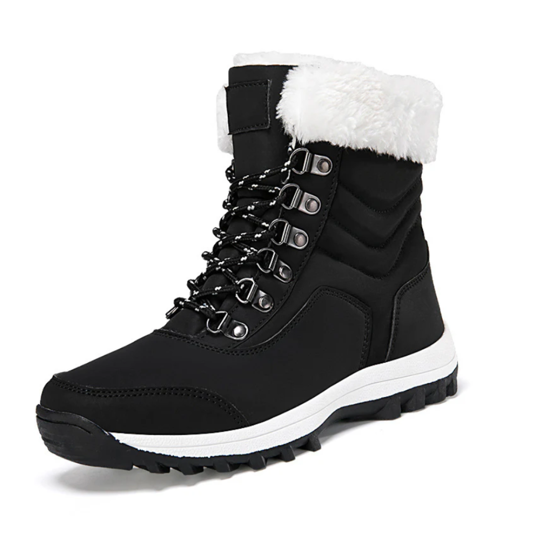 GRW Orthopedic Women Boots Comfortable Warm Waterproof Fashionable Lace up Winter Boots GroovyWish
