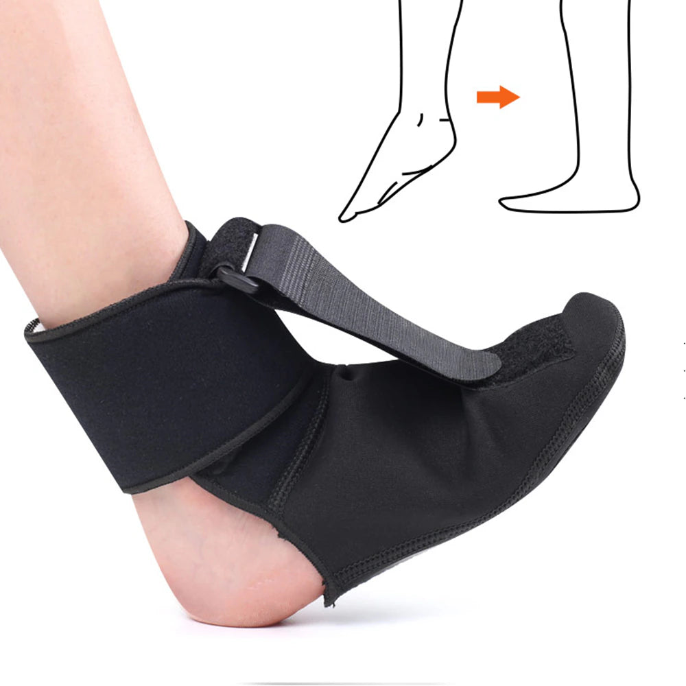 GRW Plantar Fasciitis Night Splint Soft Stretching Brace Compression Sleeve For Pain Support GroovyWish