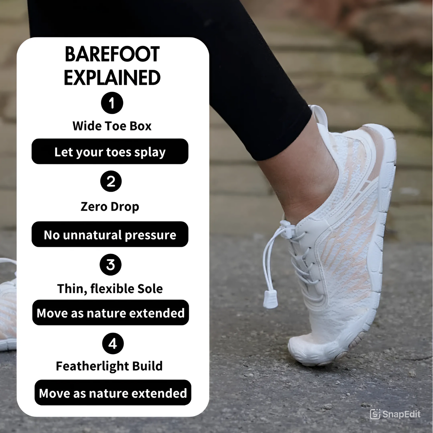 GRW Ortho Barefoot (Women) - Healthy, Comfortable, Non-slip & Supportive Shoes | Natural Walk, Super Lightweight