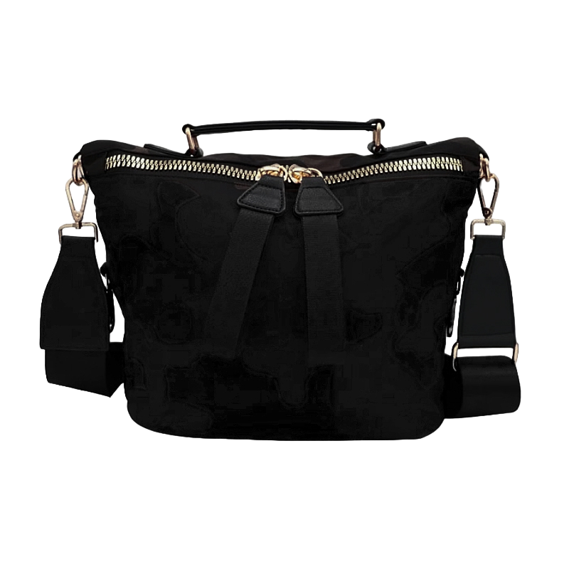 GroovyWish Tragetasche mit Reißverschluss, wasserdicht, verstellbarer Schultergurt, modische große Tasche