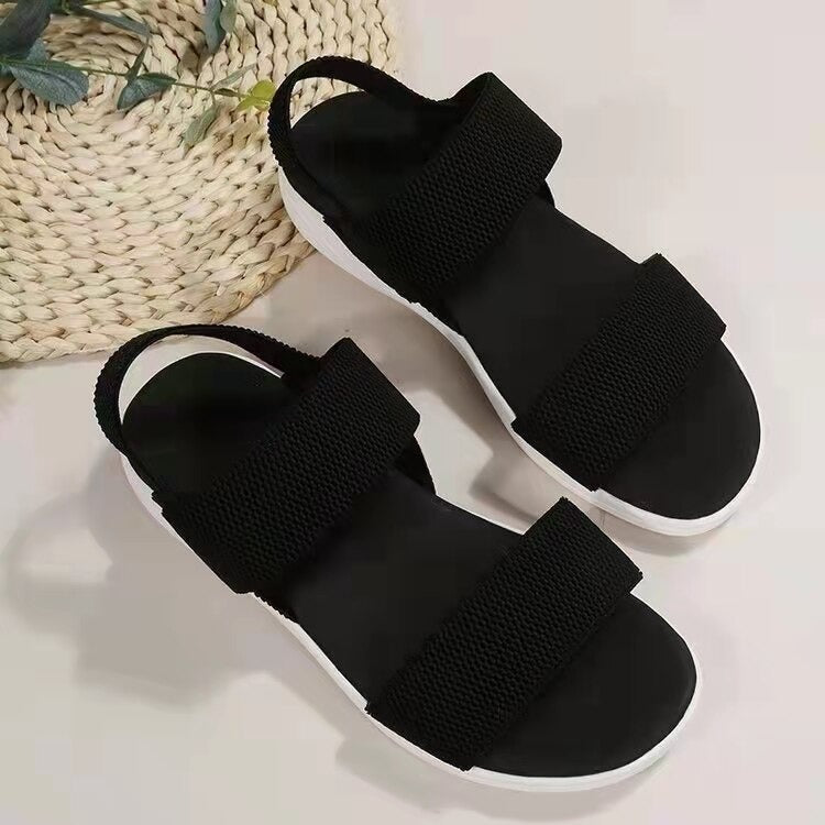 GRW Women Sandals Summer Comfortable Casual Elastic Strap GroovyWish