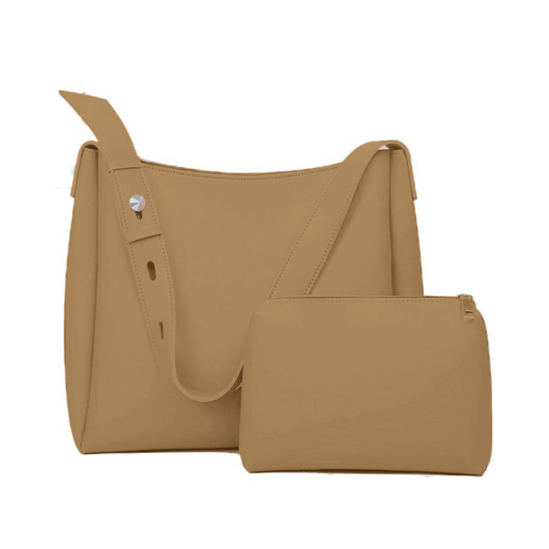 GroovyWish Tragetasche 2 Sets Lässige Leder Luxus Lady Unterarmtasche für Frauen