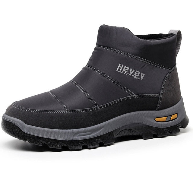 Groovywish Orthopädische Schneestiefel für Herren, gepolstert, Knöchel, Winterschuhe
