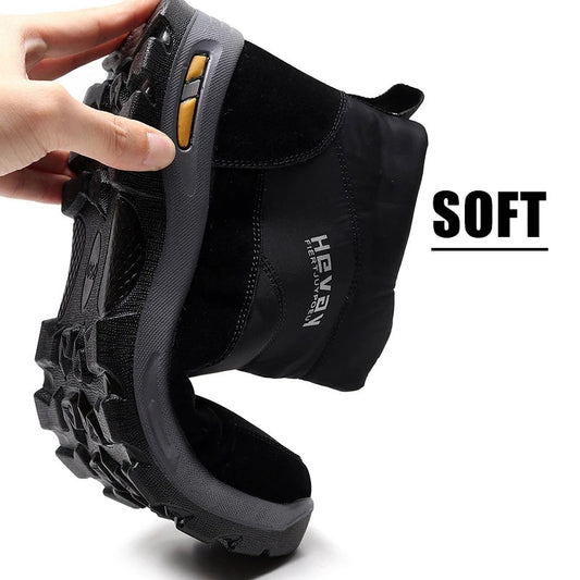 Groovywish Orthopedic Snow Boots For Men Cushion Ankle Winter Shoes
