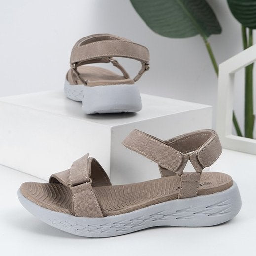 GroovyWish Velcro Buckle EVA Platform Orthopedic Sandals For Women Casual Summer 2023