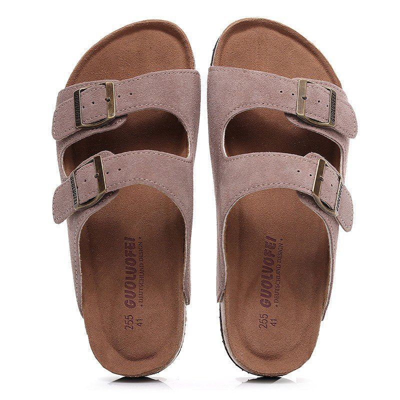 Groovywish Männer Retro Casual Orthopädische Sandalen Schnalle Sommer