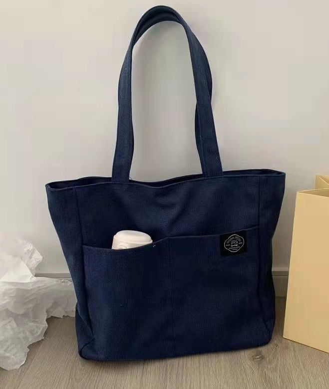 GroovyWish Tragetasche, großes Fassungsvermögen, Canvas, solide Designertasche für Damen