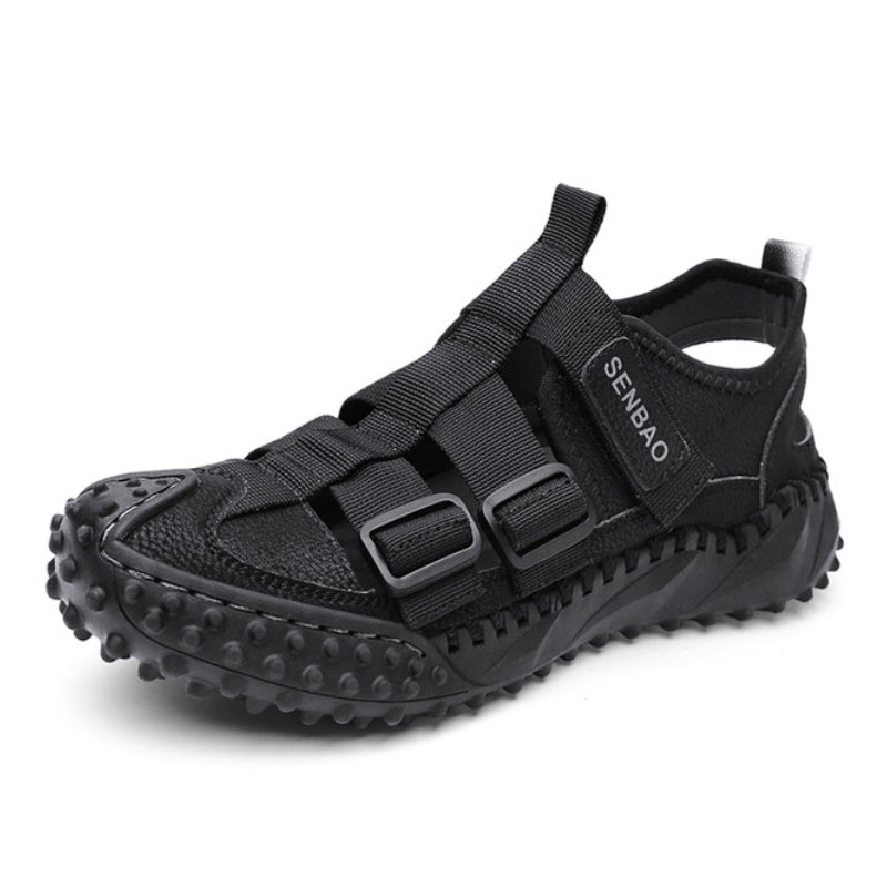 Groovywish Men Orthopedic Sandals Open Back Anti-collision Round Toe Trendy 2023 GroovyWish