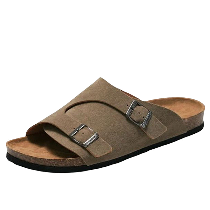 Groovywish Men Breathable Suede Summer Trendy Orthopedic Sandals GroovyWish