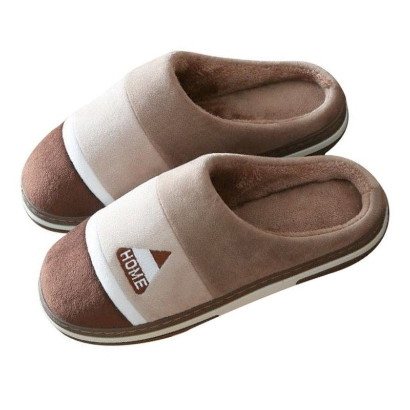 Groovywish Samtfell Herren Hausschuhe Kissen Winterschuhe