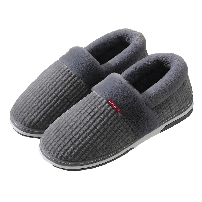 Groovywish Men Colorful Home Fur Slippers Winter Shoes