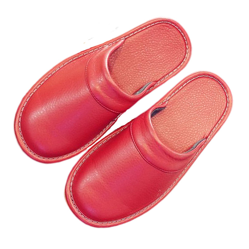 Groovywish Leather Flat Men Slippers Light Odorless Leisure Shoes GroovyWish