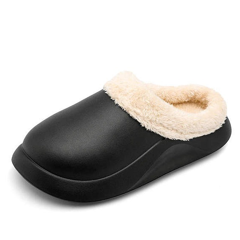 Groovywish Wasserdichte Herren-Hausschuhe, rutschfest, Plüsch, für Zuhause