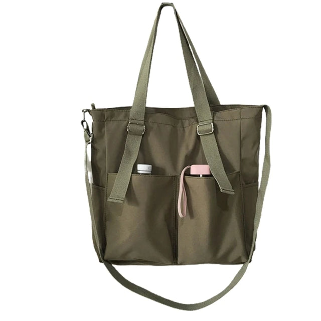 GroovyWish Tragetasche, Nylon, wasserdicht, große Kapazität, Umhängetasche für Damen