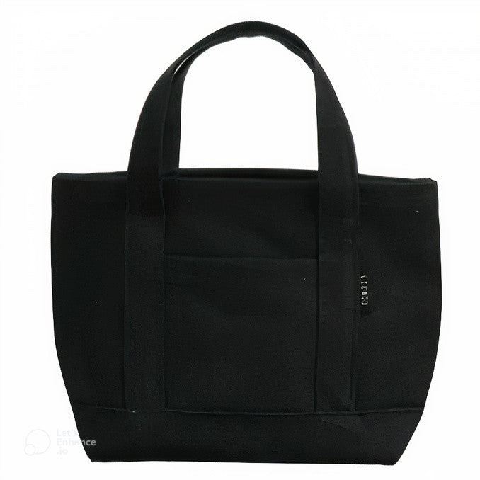 GroovyWish Tragetasche, umweltfreundlich, wiederverwendbar, wasserdicht, lässig, aus Baumwoll-Canvas, Handtasche für Damen