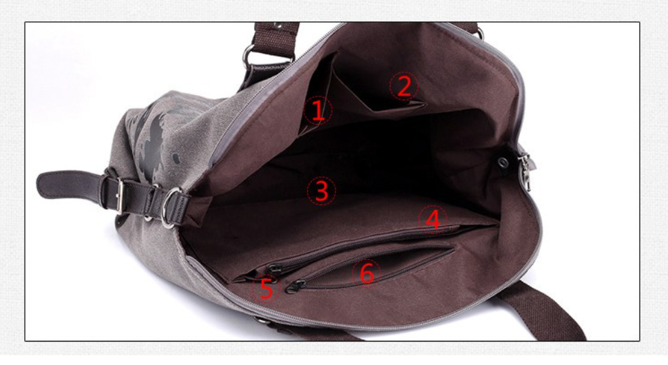 GroovyWish Tragetasche aus Segeltuch mit Vintage-Graffiti-Print, große Schultertasche, modische Umhängetasche für Damen