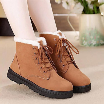 GRW Orthopedic Boots For Women Arch Support Snowy Warm Fur Plush Insole Winter Boots