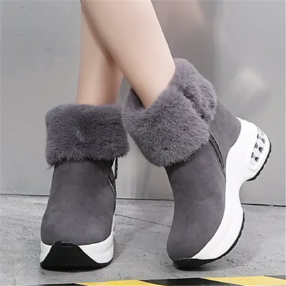 GRW Orthopedic Boots For Women Arch Support Warm Fur Ankle Boots