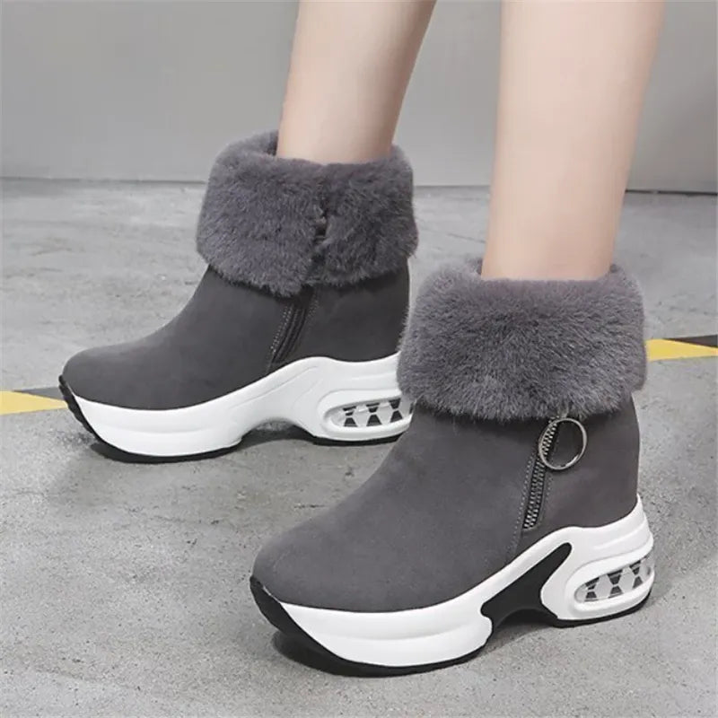 GRW Orthopedic Boots For Women Arch Support Warm Fur Ankle Boots