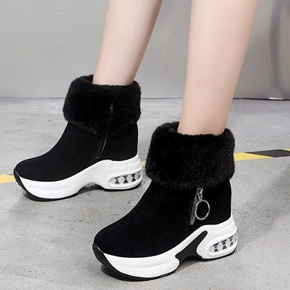 GRW Orthopedic Boots For Women Arch Support Warm Fur Ankle Boots