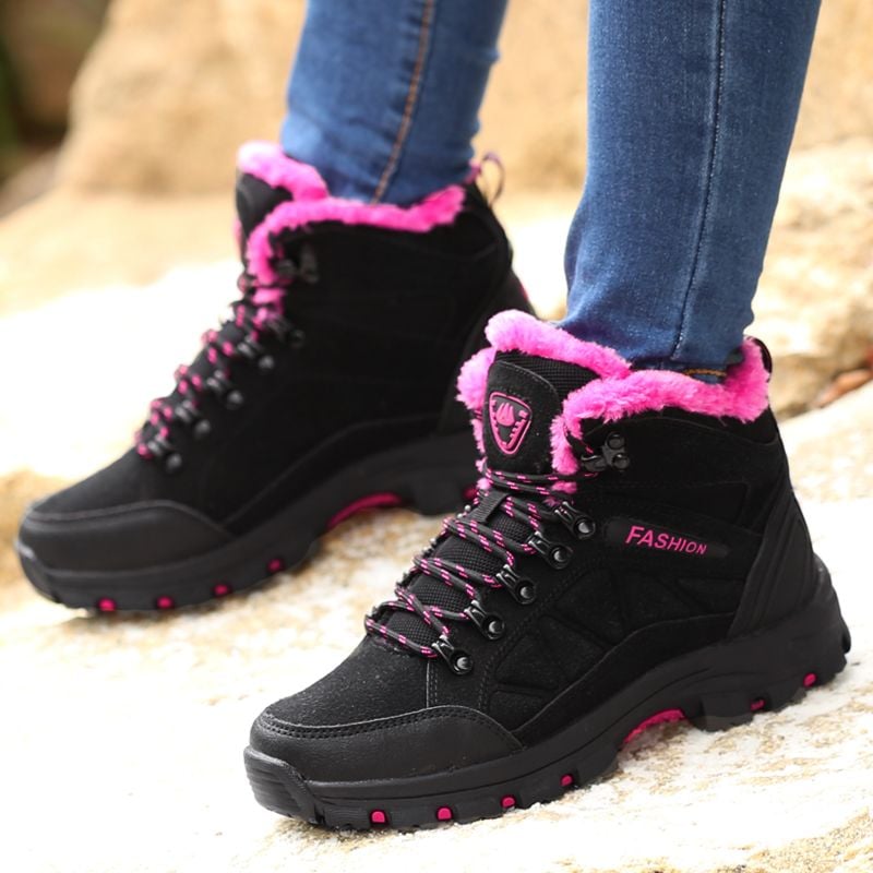 GRW Orthopedic Women Boot Arch Support Warm Fur NonSlip High Ankle Boots