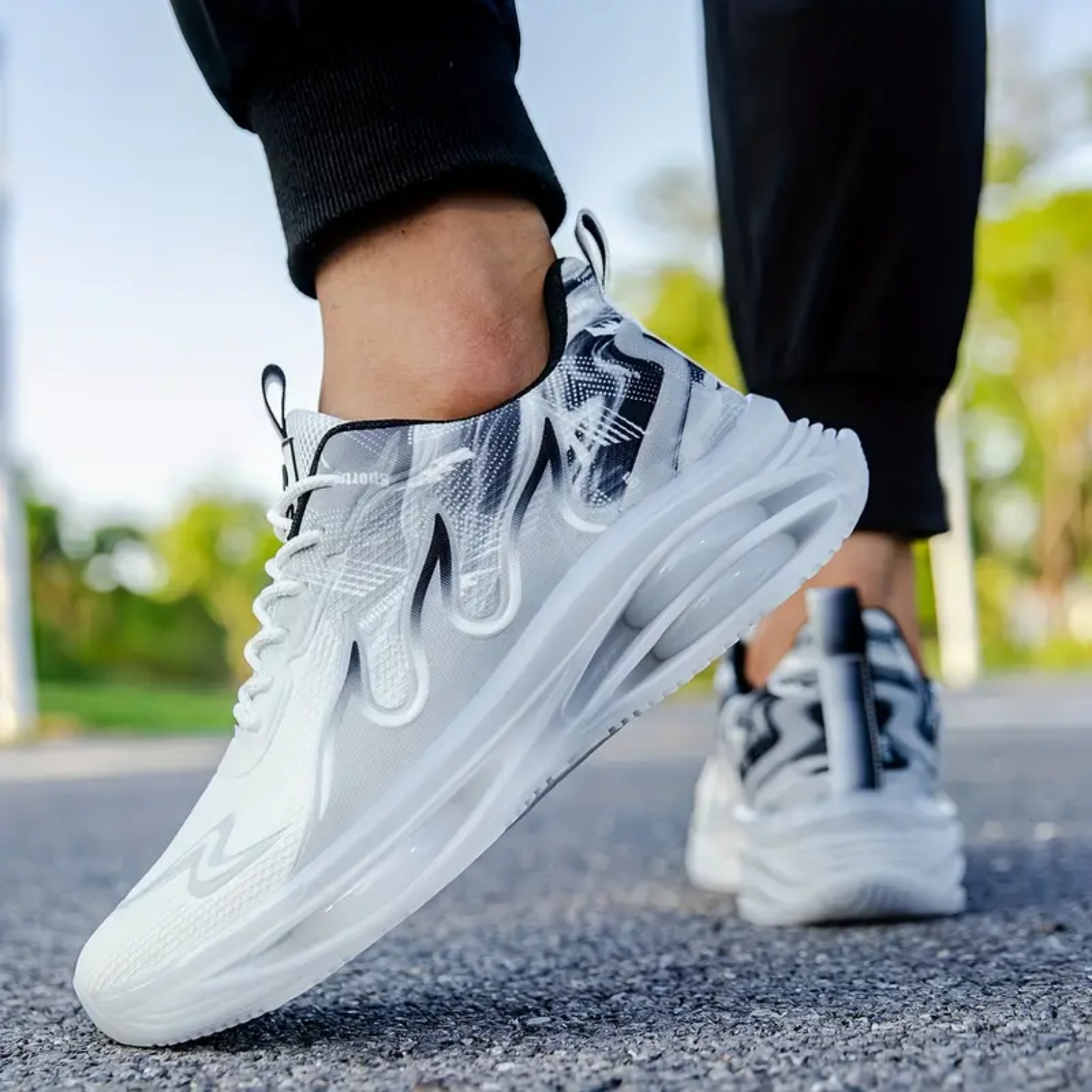 GRW Men Orthopedic Shoes Comfortable Shock-absorbing Heel Sneakers GroovyWish