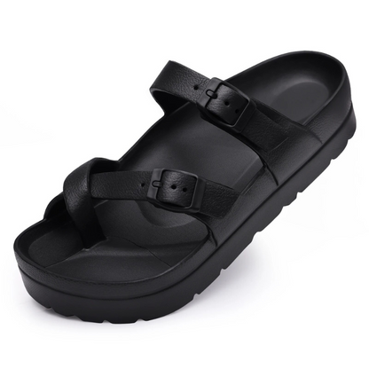 GRW Orthopedic Women Sandals Thick Bottom Light Clip Toe Beach Sandals