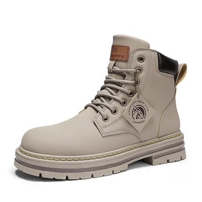 GRW Orthopedic Shoes for Men Warm Leather Lace-Up High Top Boots