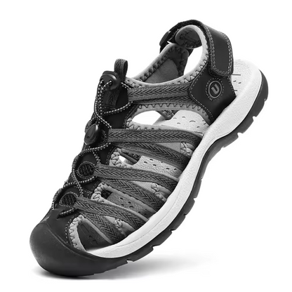 GRW Women Orthopedic Sandals Arch-support Comfortable Leather Gladiator Mesh Hiking Summer