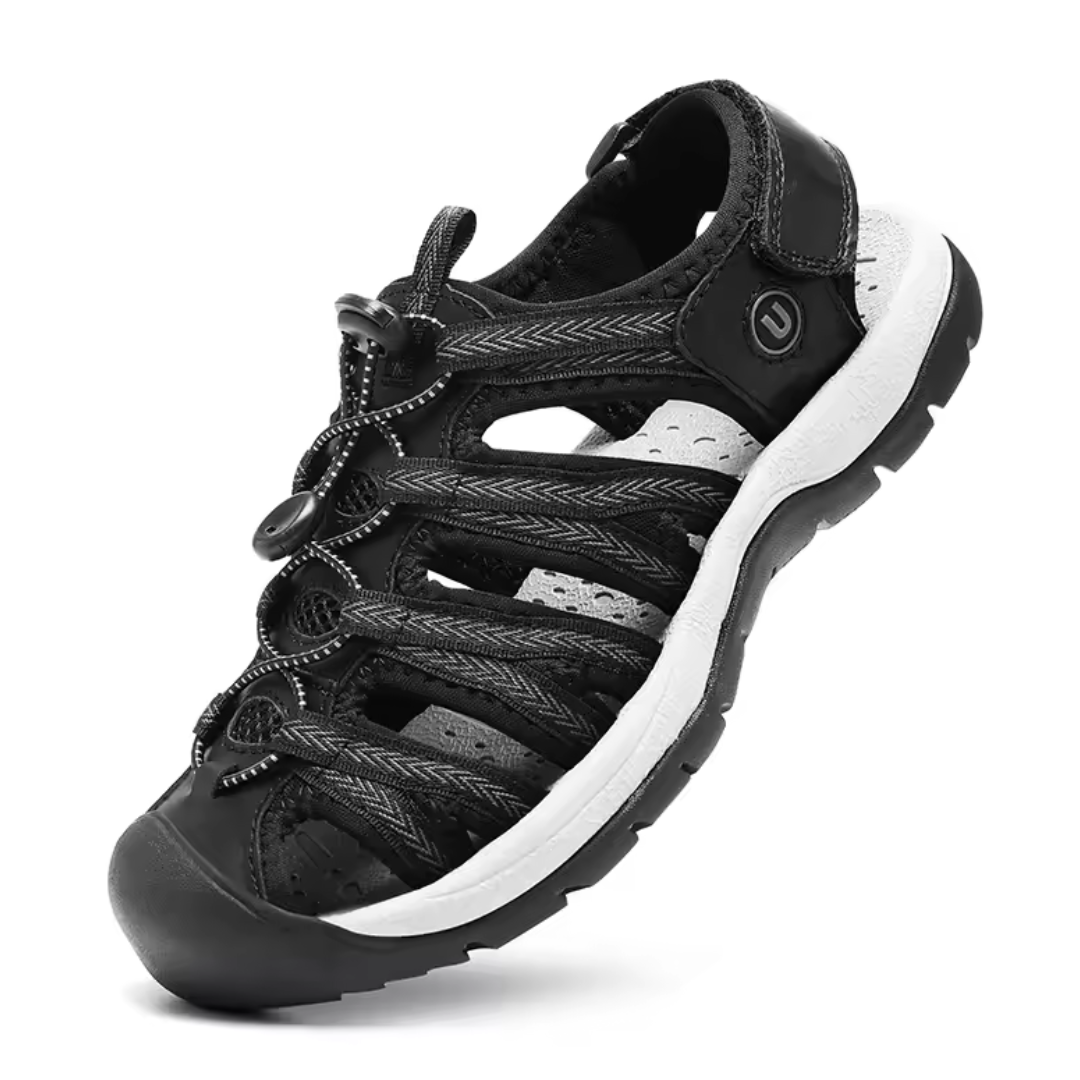 GRW Women Orthopedic Sandals Arch-support Comfortable Leather Gladiator Mesh Hiking Summer