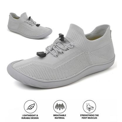 GRW Ortho Men Barefoot Shoes Comfort Breathable Knit Walking Casual Minimalist Shoes