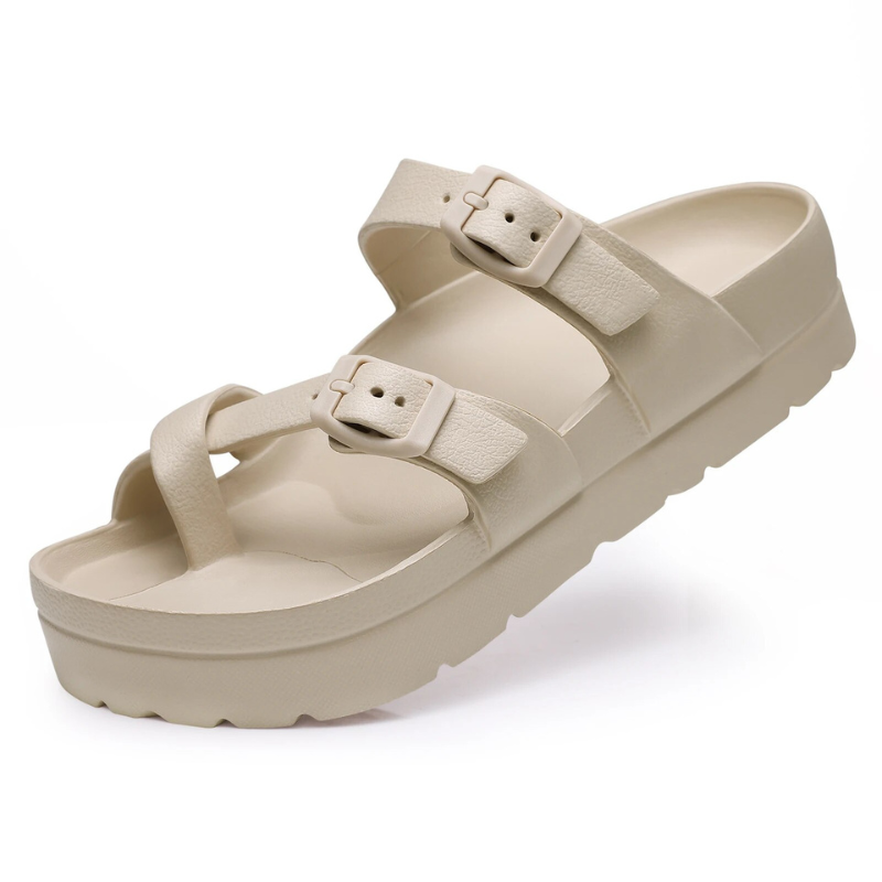 GRW Orthopedic Women Sandals Thick Bottom Light Clip Toe Beach Sandals