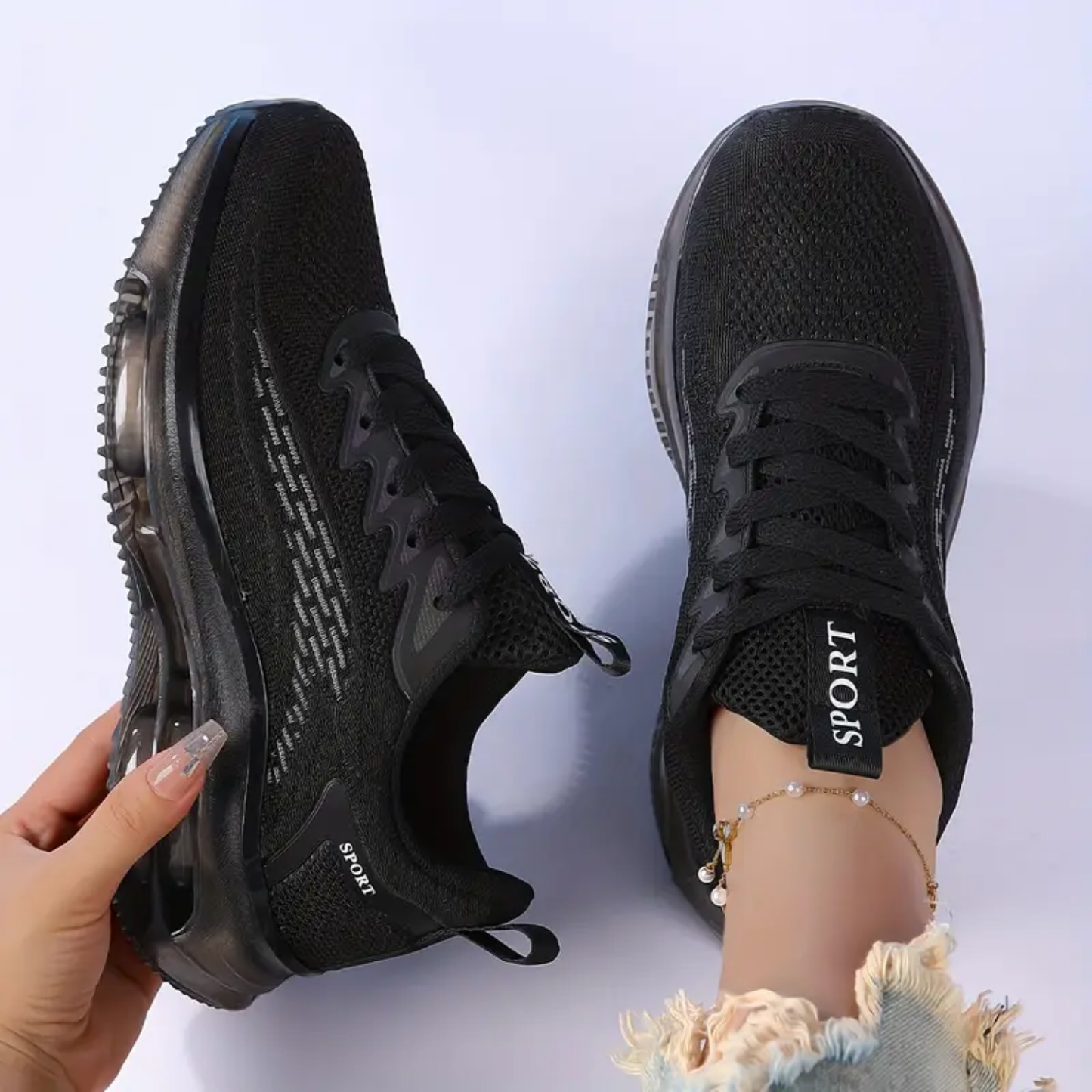 GRW Women Orthopedic Shoes Shock Absorption Double Layer Air Cushion Comfortable Outdoor Activities Sneakers