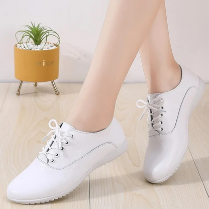 GRW Orthopedic Women Shoes Soft Leather Breathable Comfortable Walking Dress Shoes