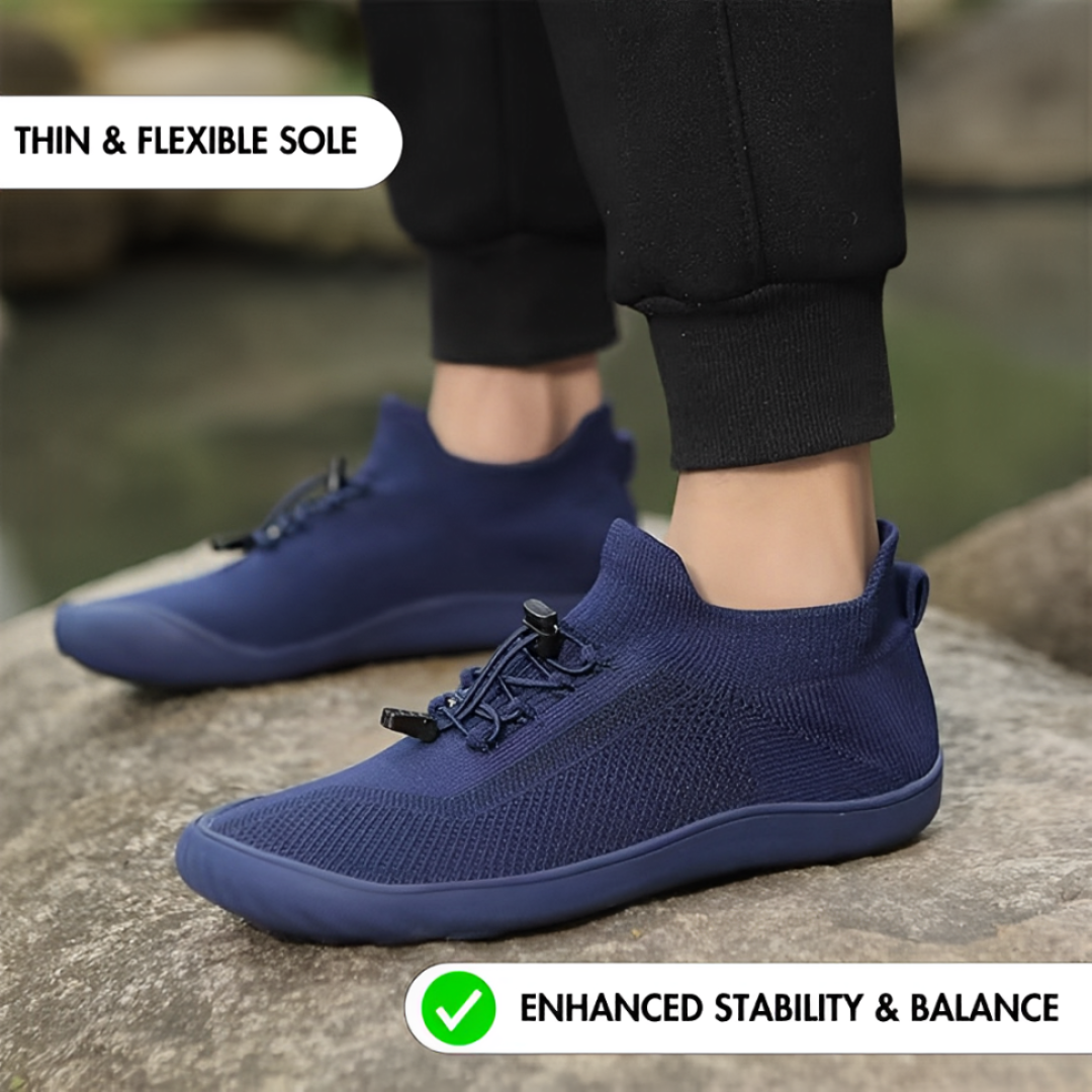 GRW Ortho Men Barefoot Shoes Comfort Breathable Knit Walking Casual Minimalist Shoes