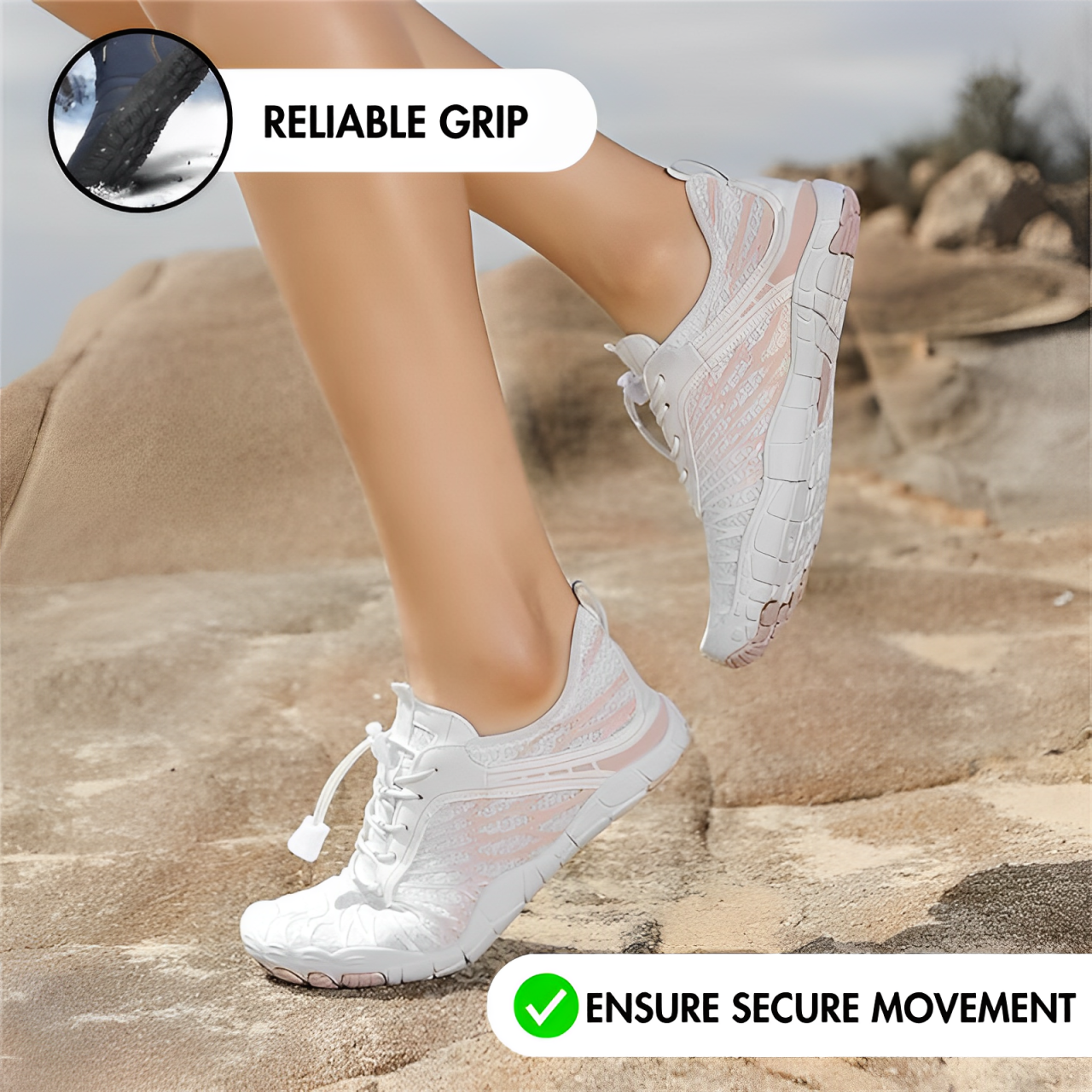 GRW Ortho Barefoot (Women) - Healthy, Comfortable, Non-slip & Supportive Shoes | Natural Walk, Super Lightweight