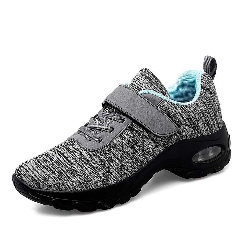 GRW Women Orthopedic Shoes Pain Relief Air Cushion Wide Toebox High Quality Material  Elastic Non-Slip Velcro Sneakers