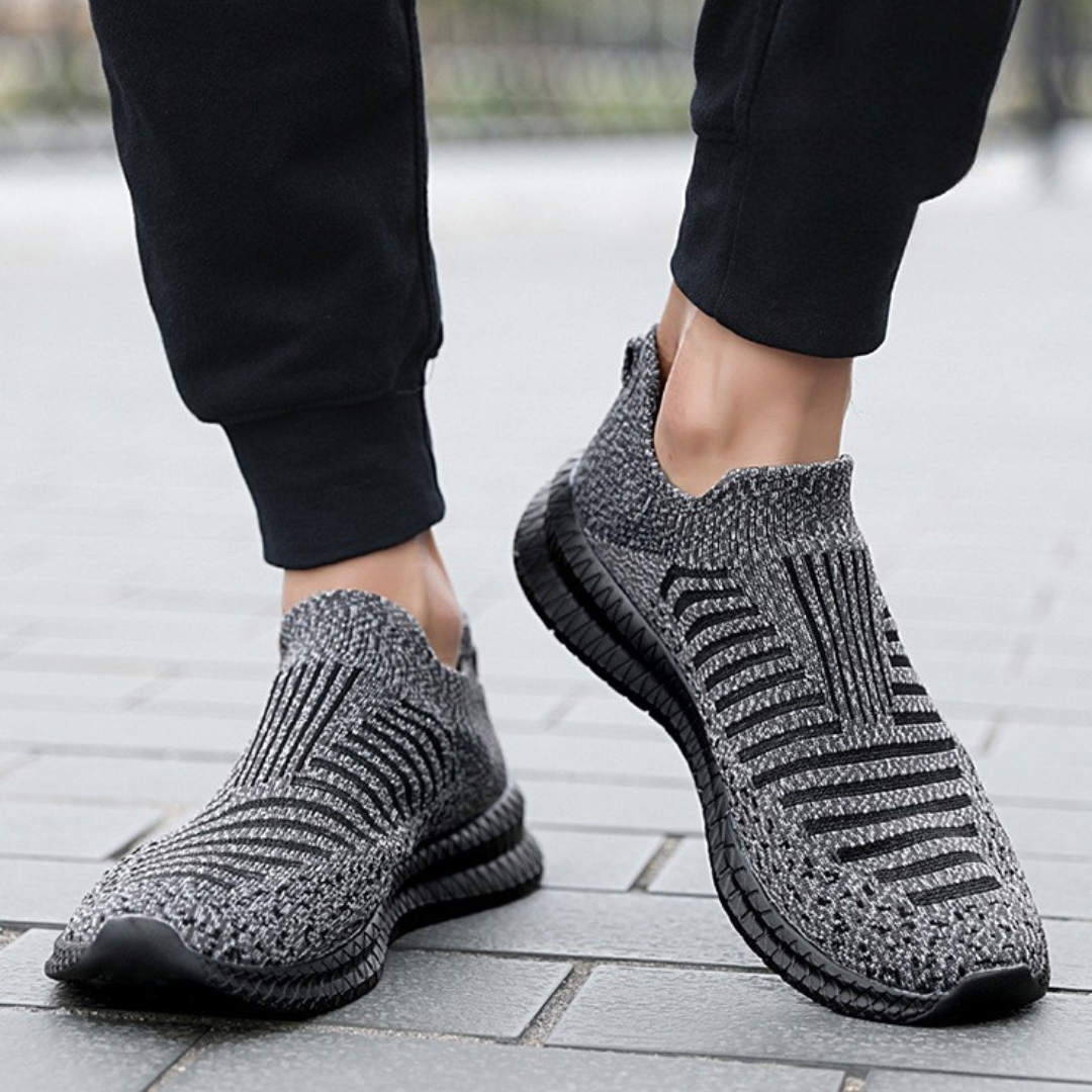 GRW Orthopedic Men Shoes Breathable Comfort Slip on Walking Sock Shoes