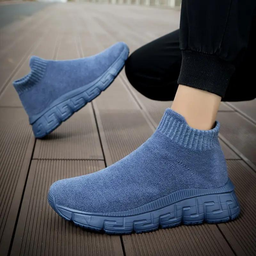 GRW Orthopedic Men Sock Shoes Comfort Lightweight Anti-skid Casual Walking Shoes