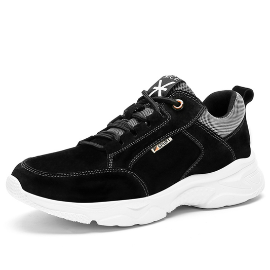 GRW Men Orthopedic Shoes Comfortable Arch-support Suede Water-resistant Casual Walking Sneakers