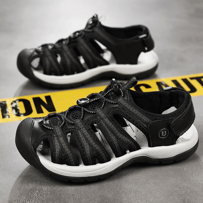 GRW Women Orthopedic Sandals Arch-support Comfortable Leather Gladiator Mesh Hiking Summer