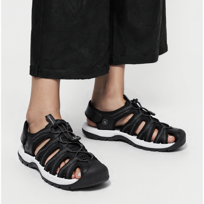 GRW Women Orthopedic Sandals Arch-support Comfortable Leather Gladiator Mesh Hiking Summer