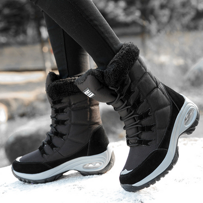 GRW Ortho Women Snow Boots Warm Waterproof Lightweight Lace Up Winter Boots