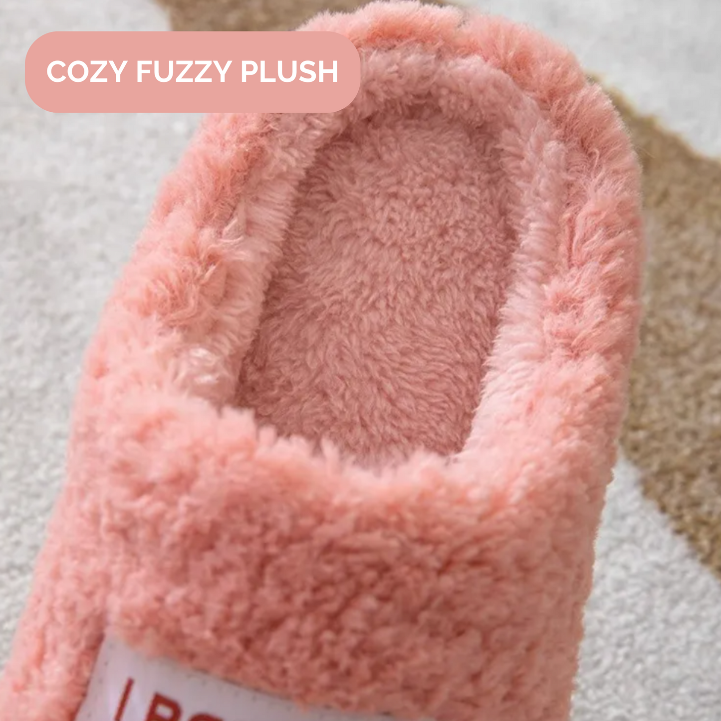 GRW Women Slippers Warm Non-slip Slip On Arch-support Fluffy Home