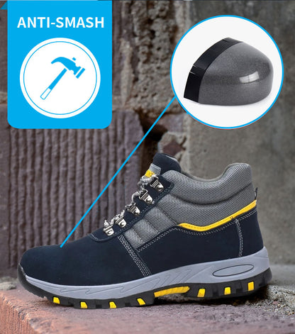 GRW Orthopedic Shoes for Men Anti-smash Comfortable Nonskid Safety Shoes